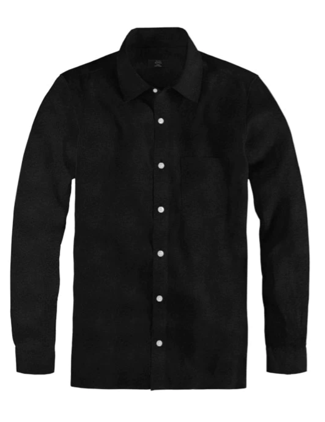 Black Linen Shirt