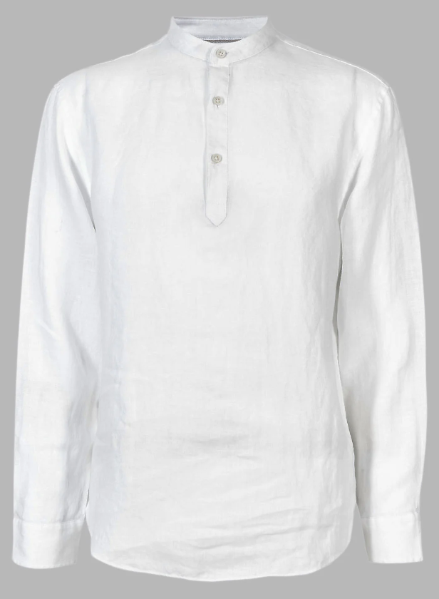 Nehru Collar Linen Shirt (Coming Soon)